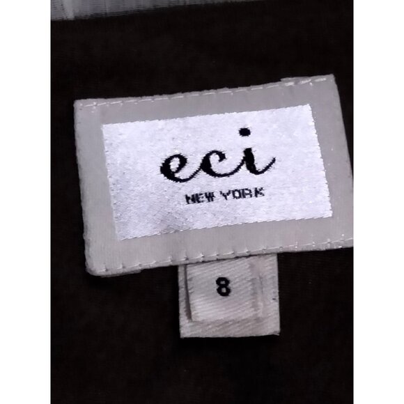 Eci New York Multicolor Boho Tank Top Size 8 Rosette Scoop Neck Sleeveless Flowy - Picture 6 of 7